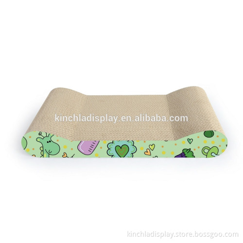 Bone Shape Recycled Paper Material Cardboard Cat Scratching